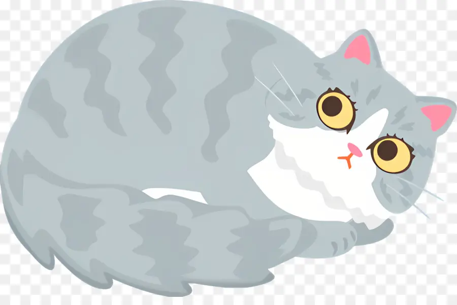 Gato De Dibujos Animados，Gato Gris PNG