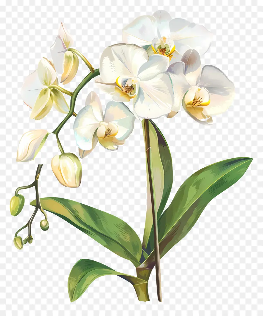 Orquídea，Orquídea Blanca PNG