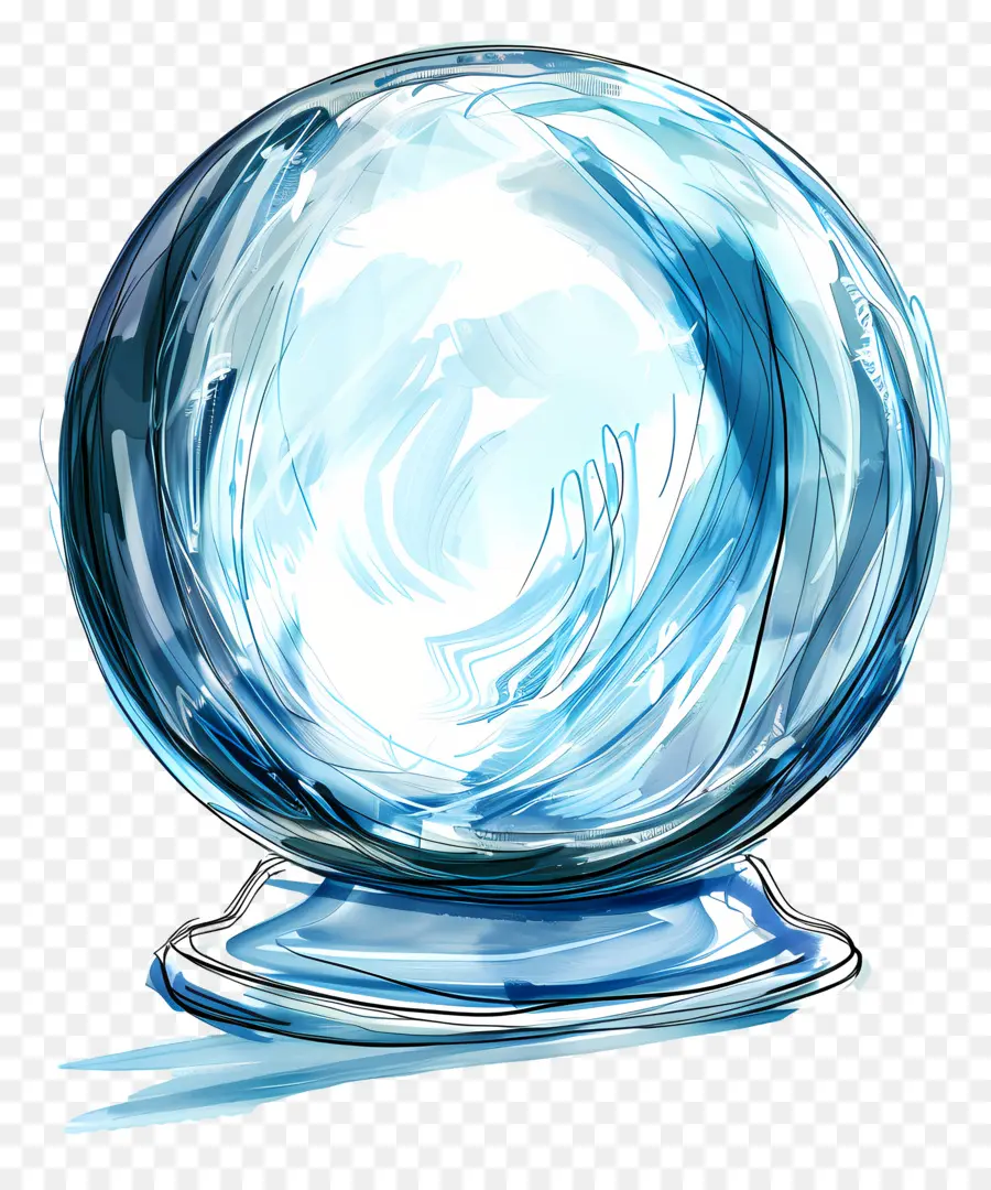 Bola De Cristal，Esfera De Vidrio PNG