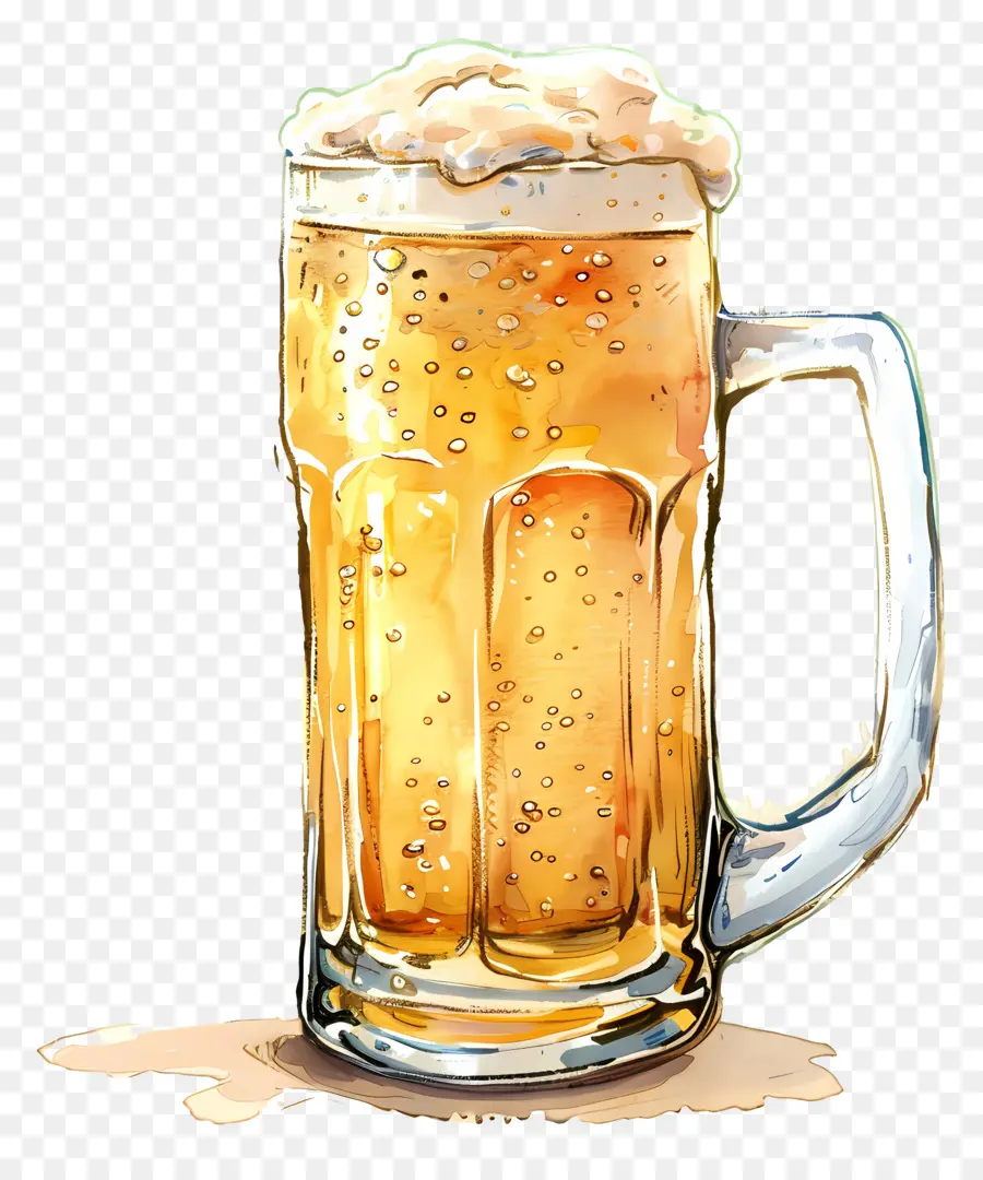 La Cerveza，Jarro De Cristal PNG