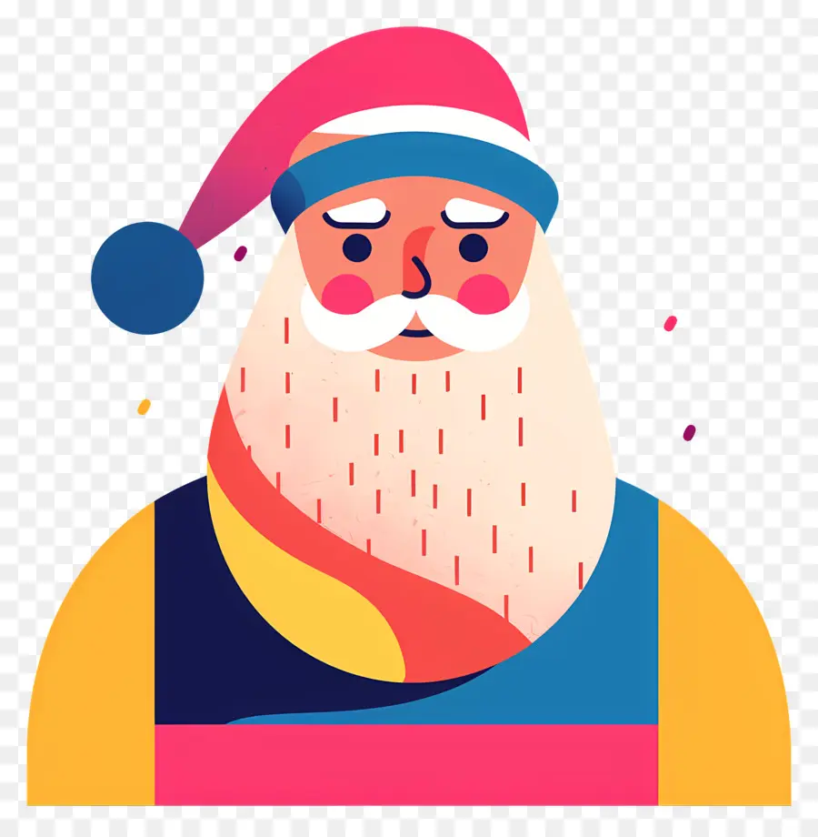 Santa Claus，Barba PNG