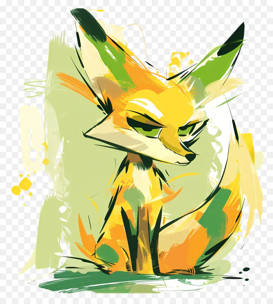 De Dibujos Animados De Fox，Los Colores Brillantes PNG