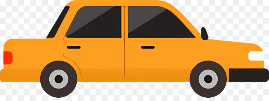 Dibujos Animados De Coches，Coche Amarillo PNG