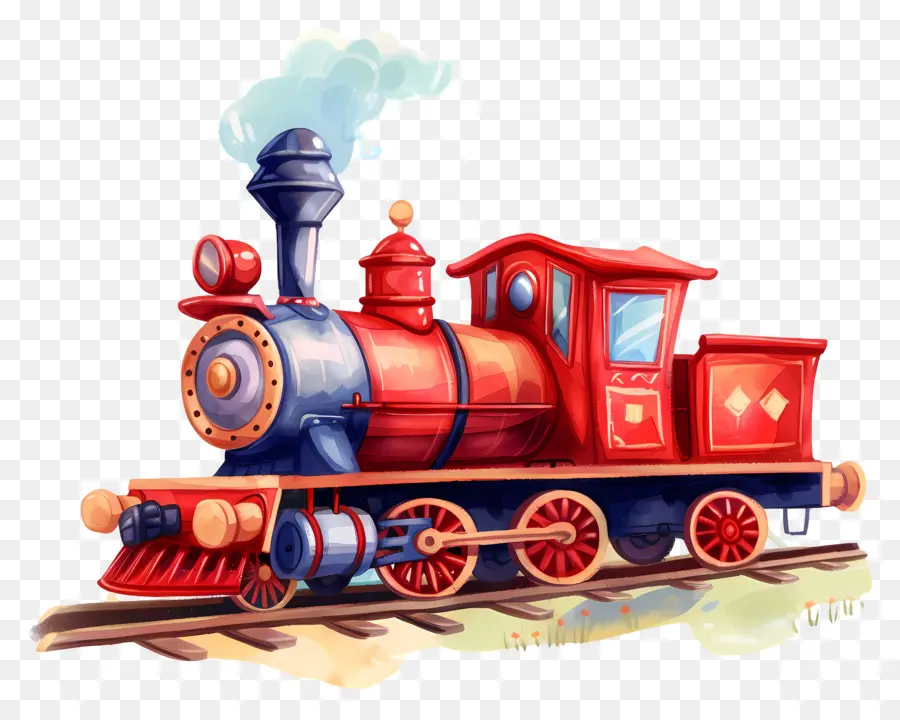 Tren，Locomotora Vintage De Vapor PNG