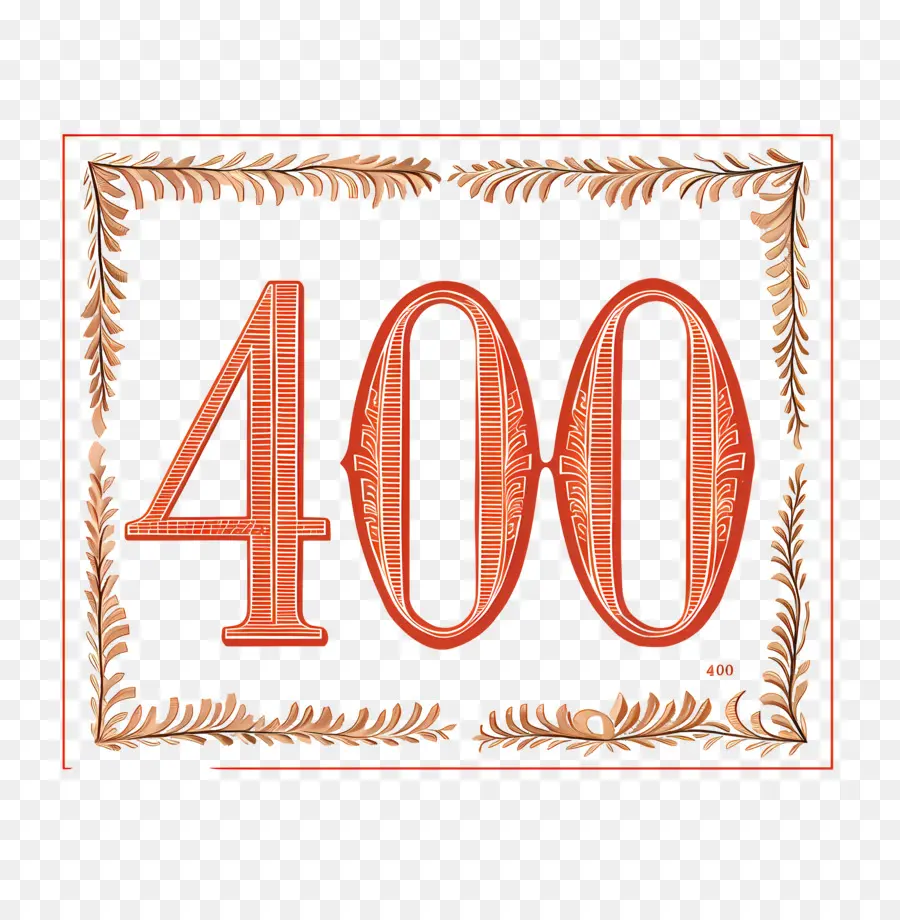 Número 400，Negro PNG