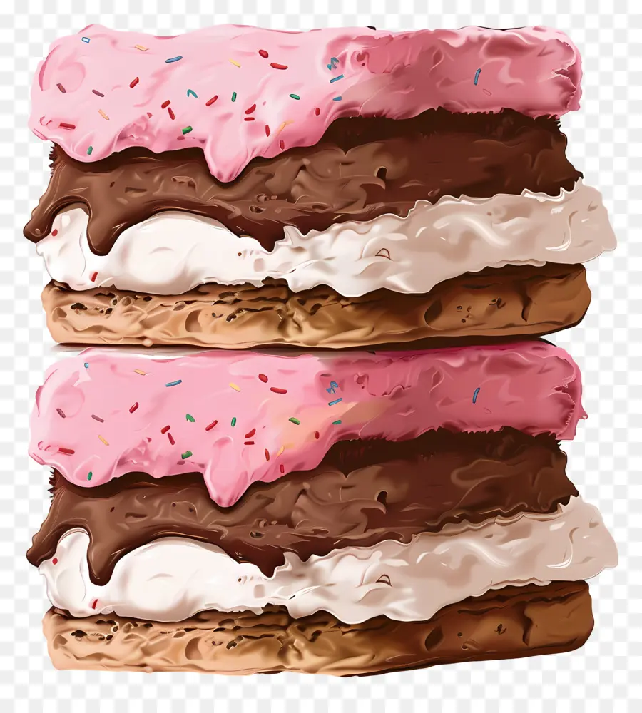 Sandwich De Helado，Chocolate PNG