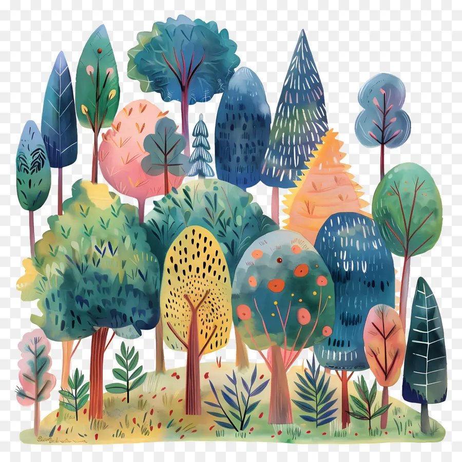 Bosque，Pintura De La Naturaleza PNG