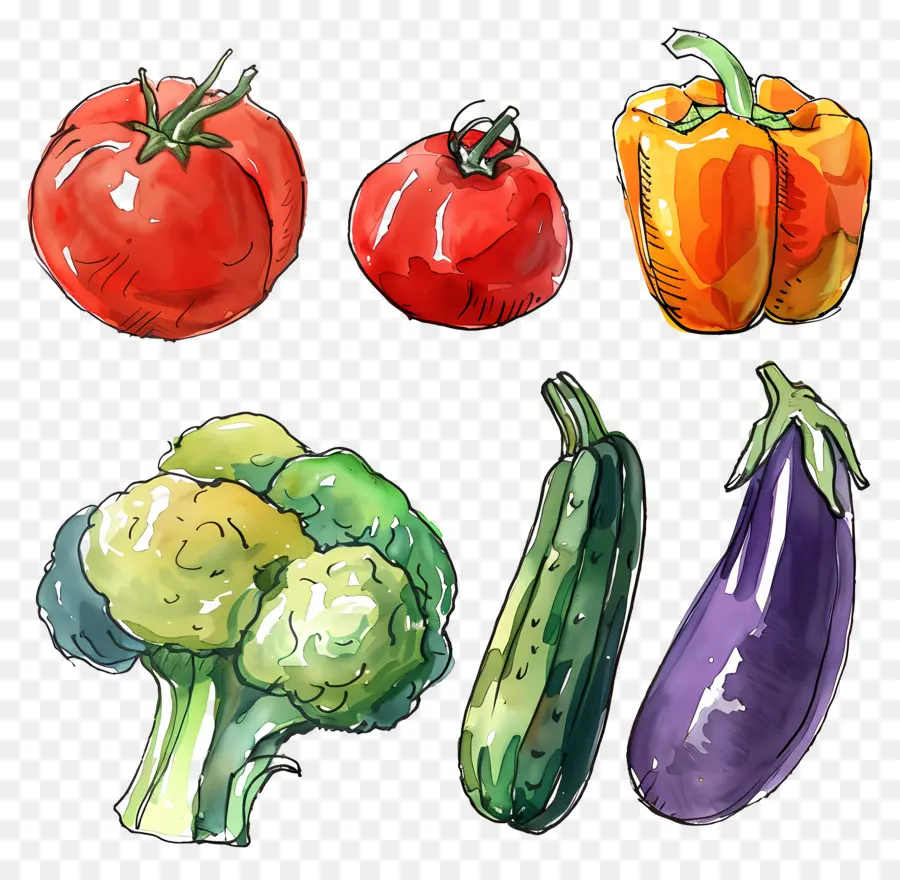 Verduras，Pimientos Rojos PNG