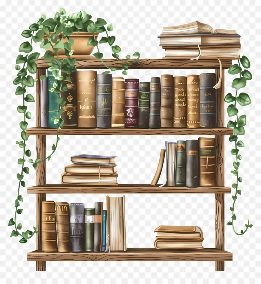 Estantería，Bookshelf PNG