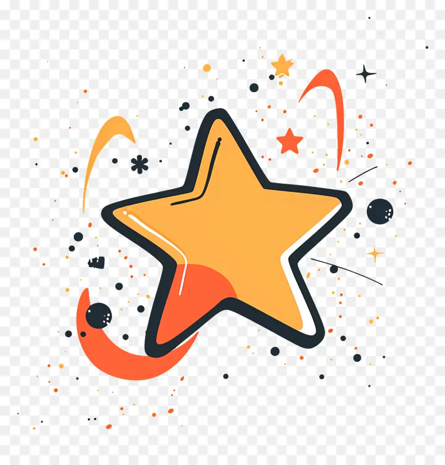 Doodle Estrellas，Estrella PNG