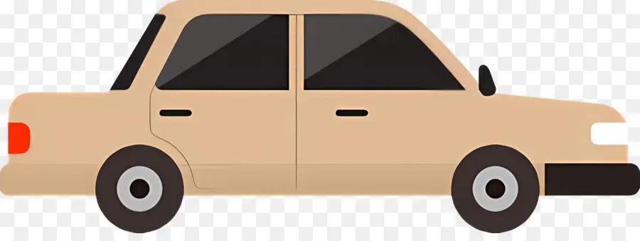 Dibujos Animados De Coches，Coche Beige PNG