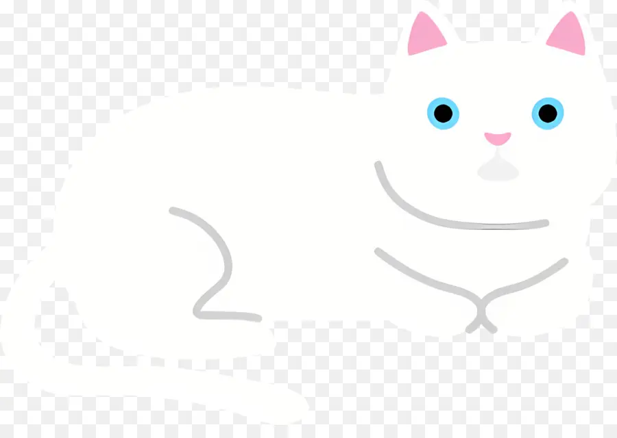 Gato De Dibujos Animados，Gato Blanco PNG