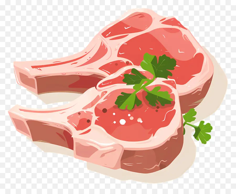 Chuletas De Cerdo，La Carne PNG