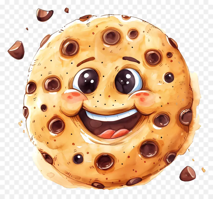 Cookie，Galletas De Chispas De Chocolate PNG