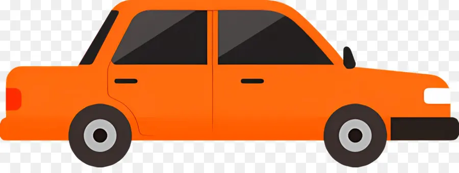 Dibujos Animados De Coches，Orange Coche PNG