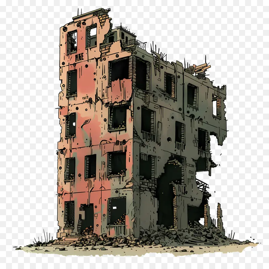 Ruinas，Edificio Abandonado PNG