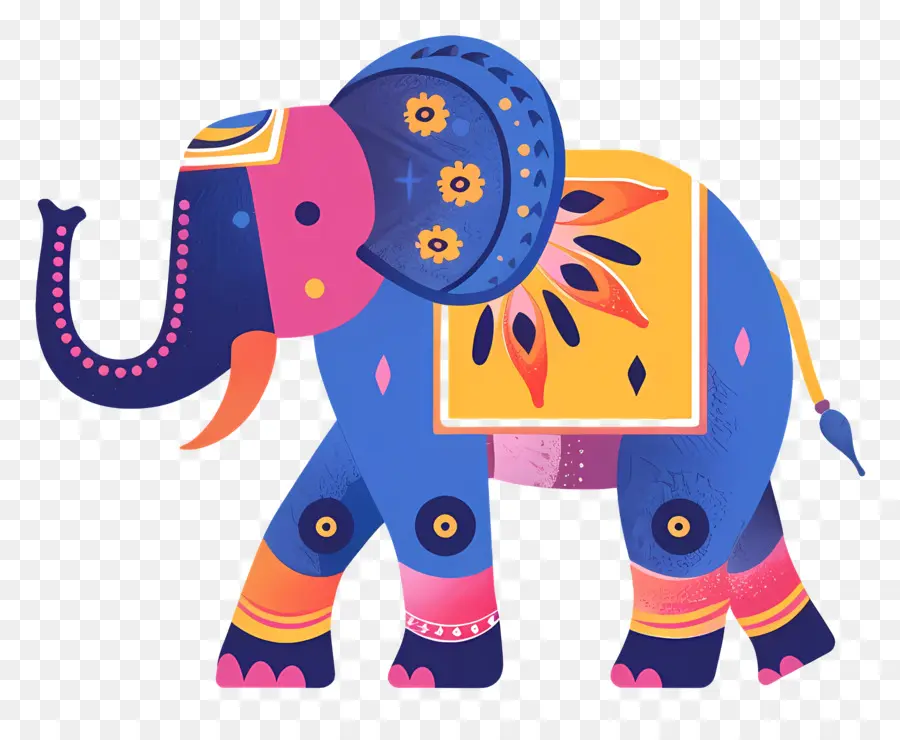 Elefante Decorado，Elefante PNG