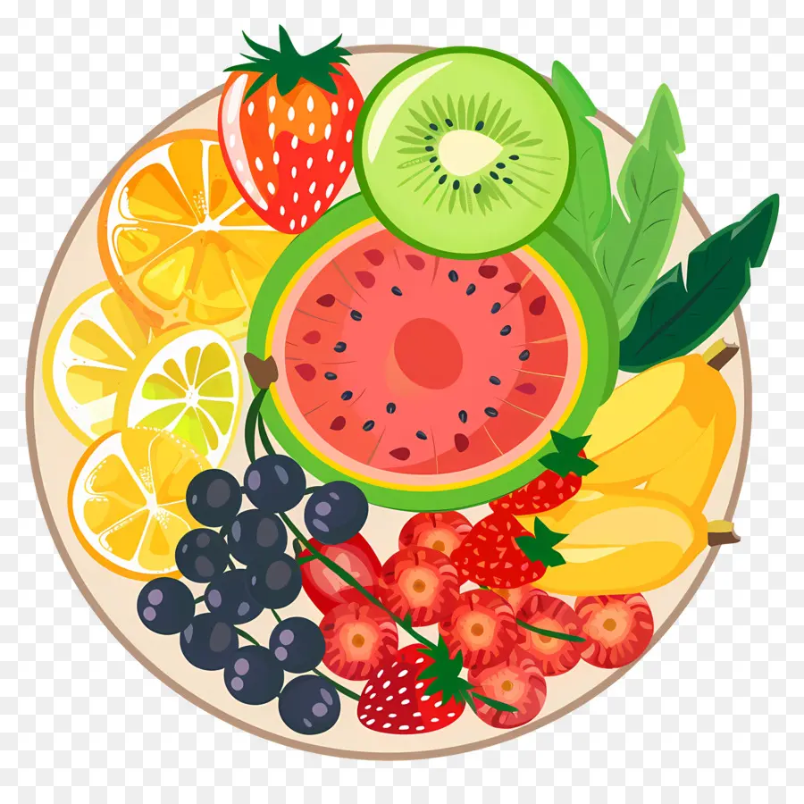 Plato De Fruta，Ensalada De Frutas PNG