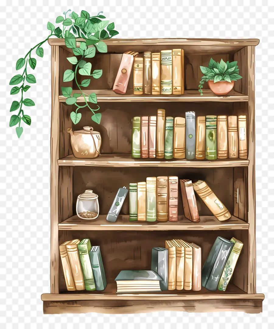 Estantería，Libros PNG