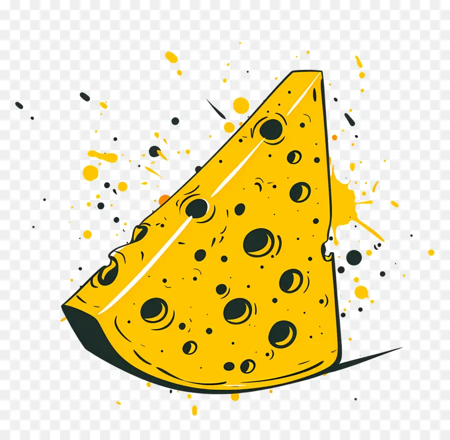 Rebanada De Queso，Queso Amarillo PNG