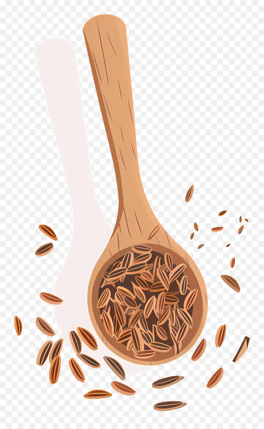 Semillas De Comino，Arroz Marrón Molido PNG