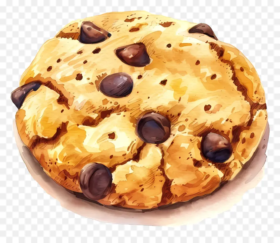 Cookie，Galletas De Chispas De Chocolate PNG