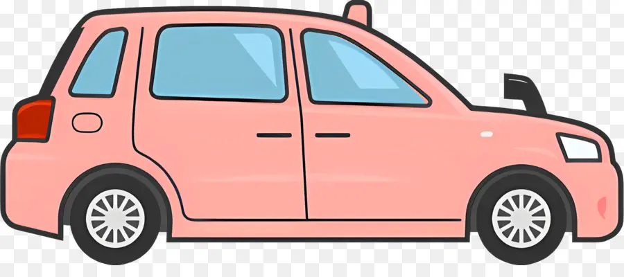 Dibujos Animados De Coches，Rosa Coche PNG