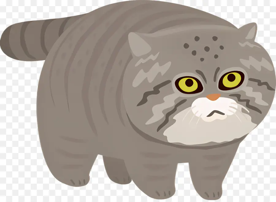 Gato De Dibujos Animados，El Gato Gris PNG