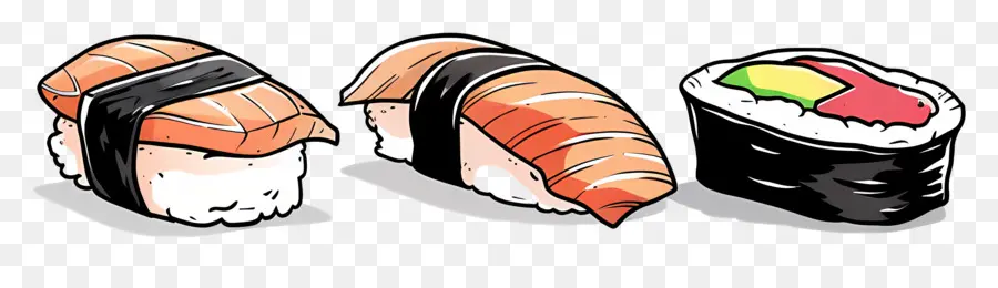 Sushi，Rollos De Sushi PNG