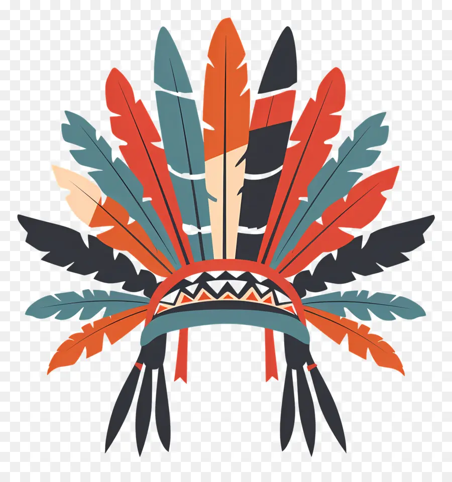 Tocado Tribal，Nativo Americano PNG