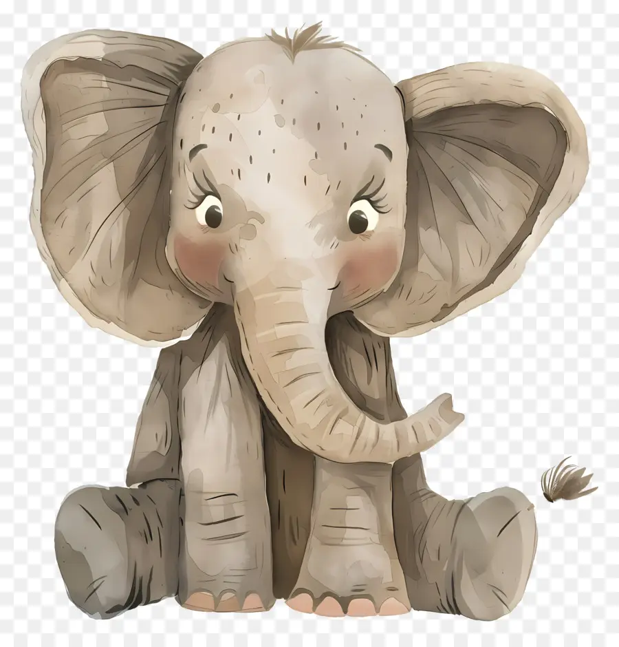 Elefante，Acuarela PNG