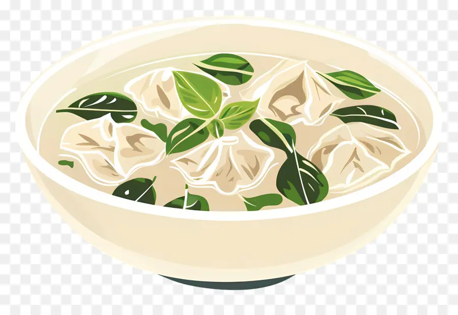 Sopa De Wonton，Fideos PNG