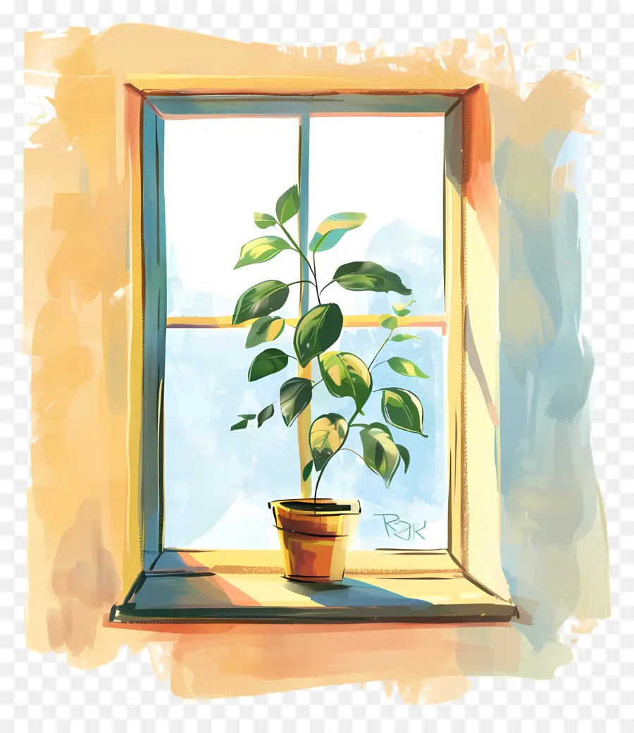 Ventana，Planta En Maceta PNG