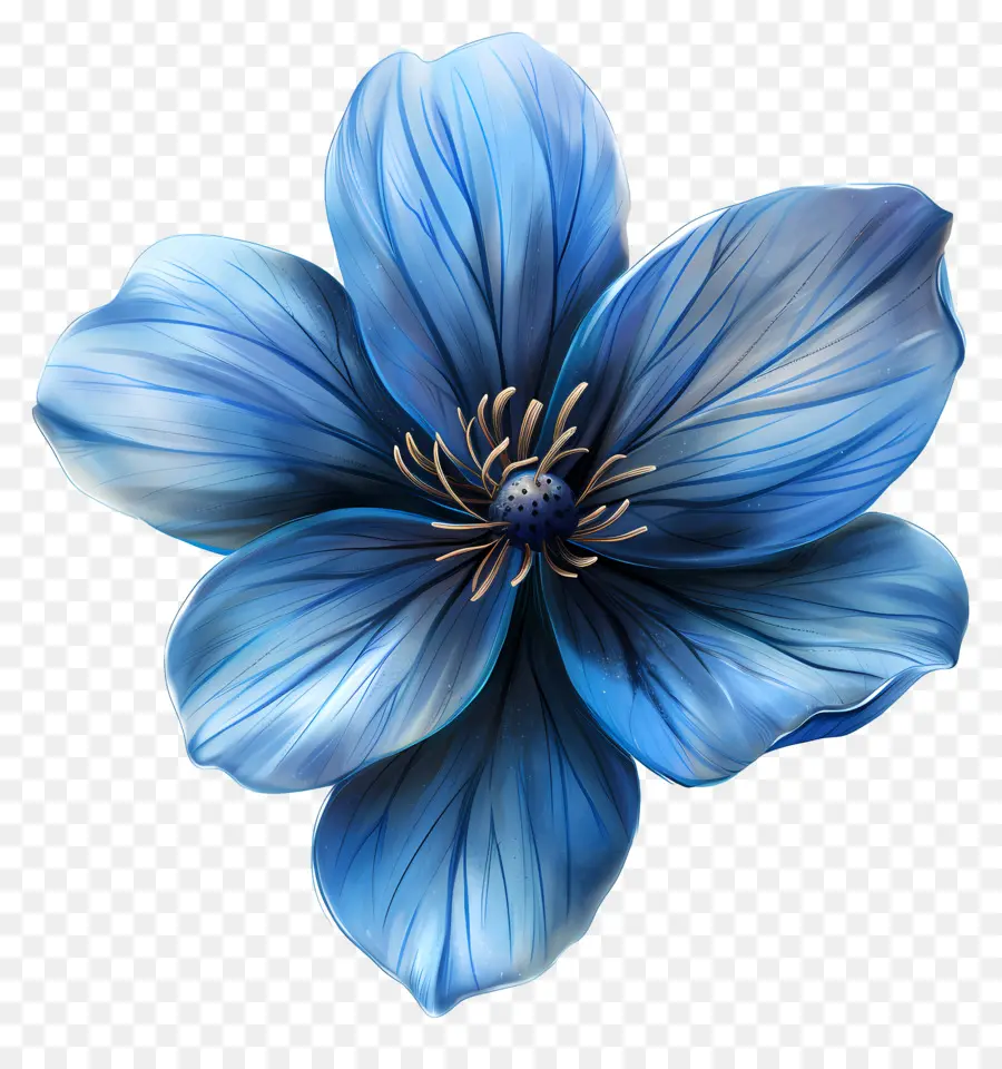 Flor Azul，Las Flores De Verdad PNG