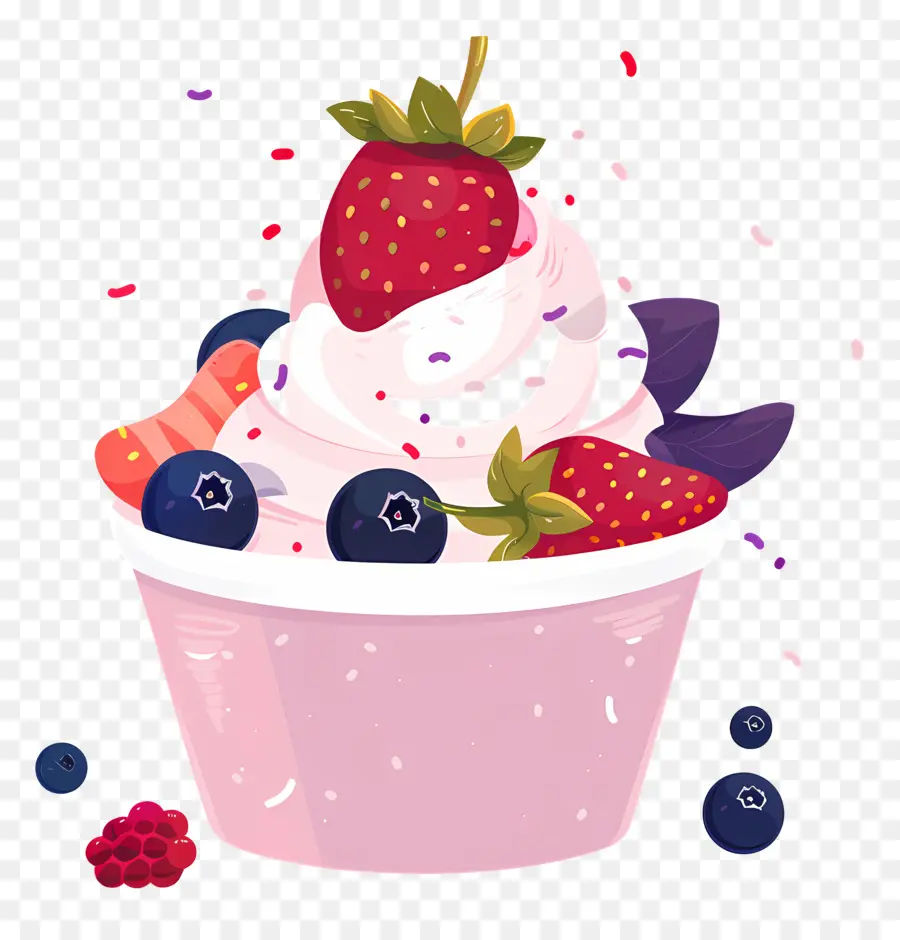 Helado De Yogur，Helado PNG