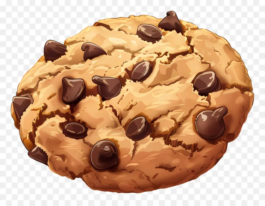 Cookie，Galletas De Chispas De Chocolate PNG