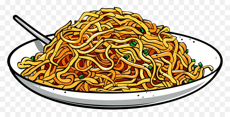 Chow Mein，Fideos PNG