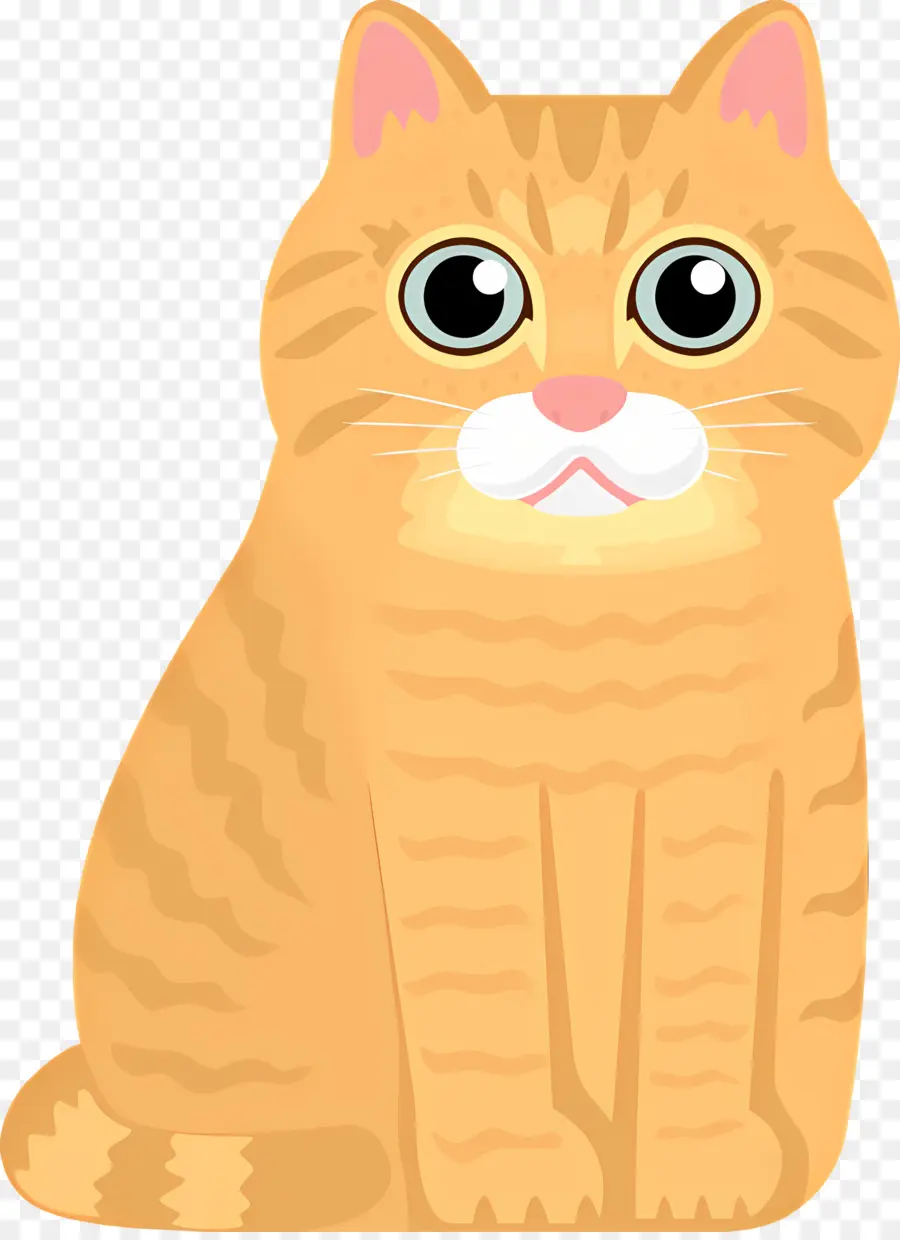 Gato De Dibujos Animados，Gato De Color Naranja PNG