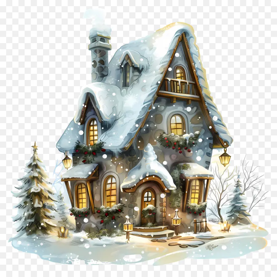 Casa De Invierno De Navidad，Winter Wonderland PNG