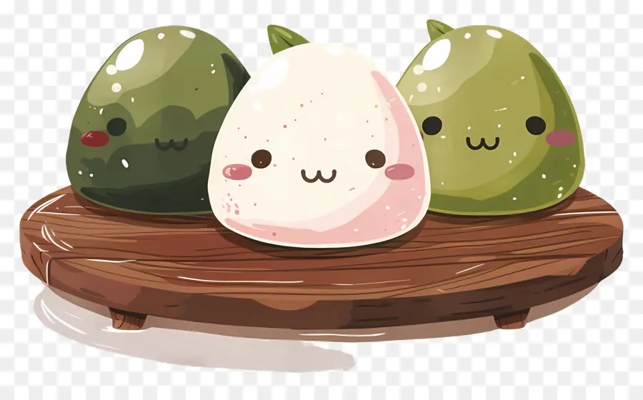 Mochi，Manzanas Verdes PNG