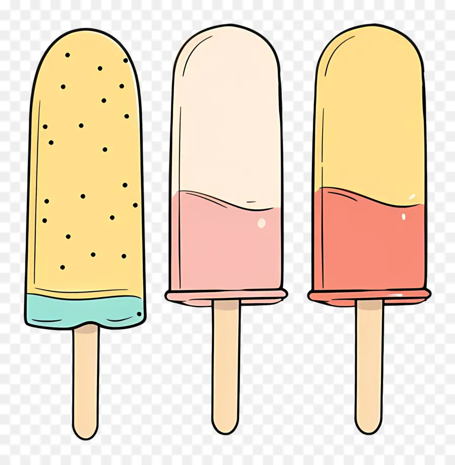 Las Paletas De Helado，Conos De Helado PNG