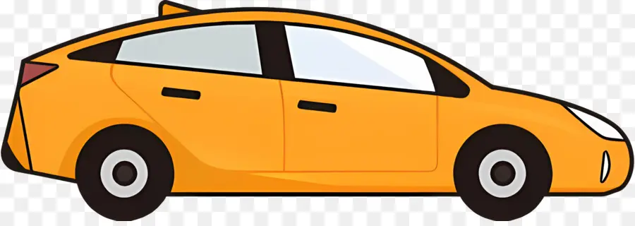 Dibujos Animados De Coches，Coche Amarillo PNG