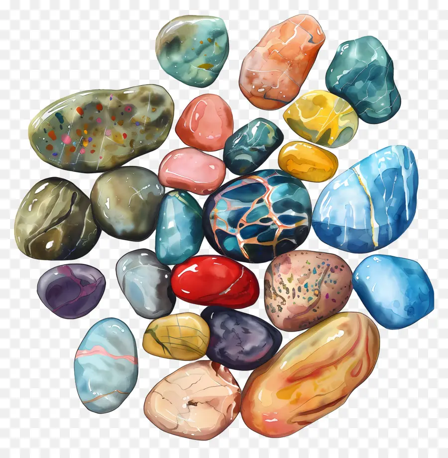 Piedras，Rocas Coloridas PNG