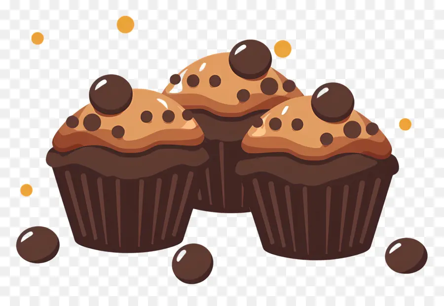 Panecillos，Cupcakes De Chocolate PNG