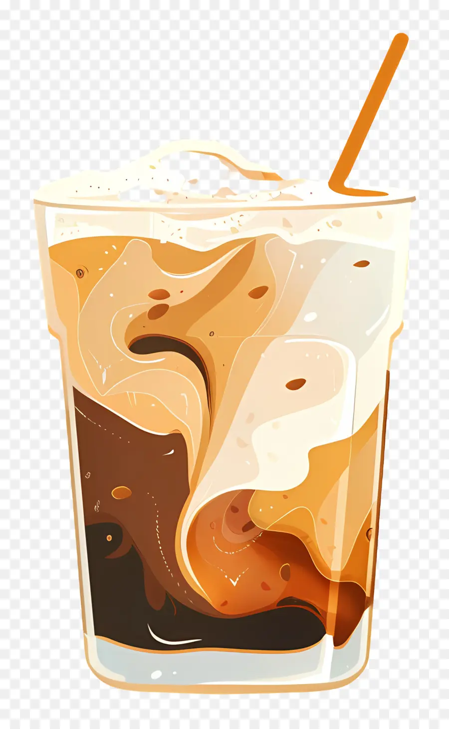 Café Helado，Bebida Espumosa PNG