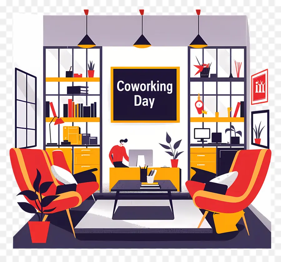 Día Internacional De Coworking，Sala De Estar PNG