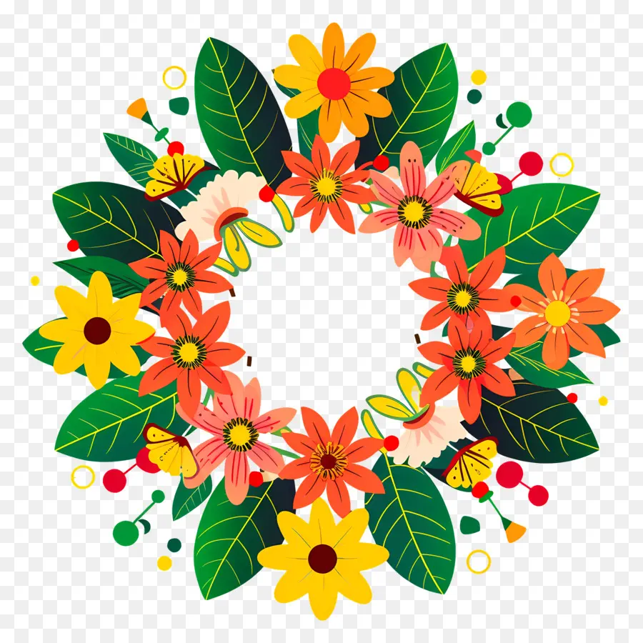 Onam Pookalam，Floral Corona PNG