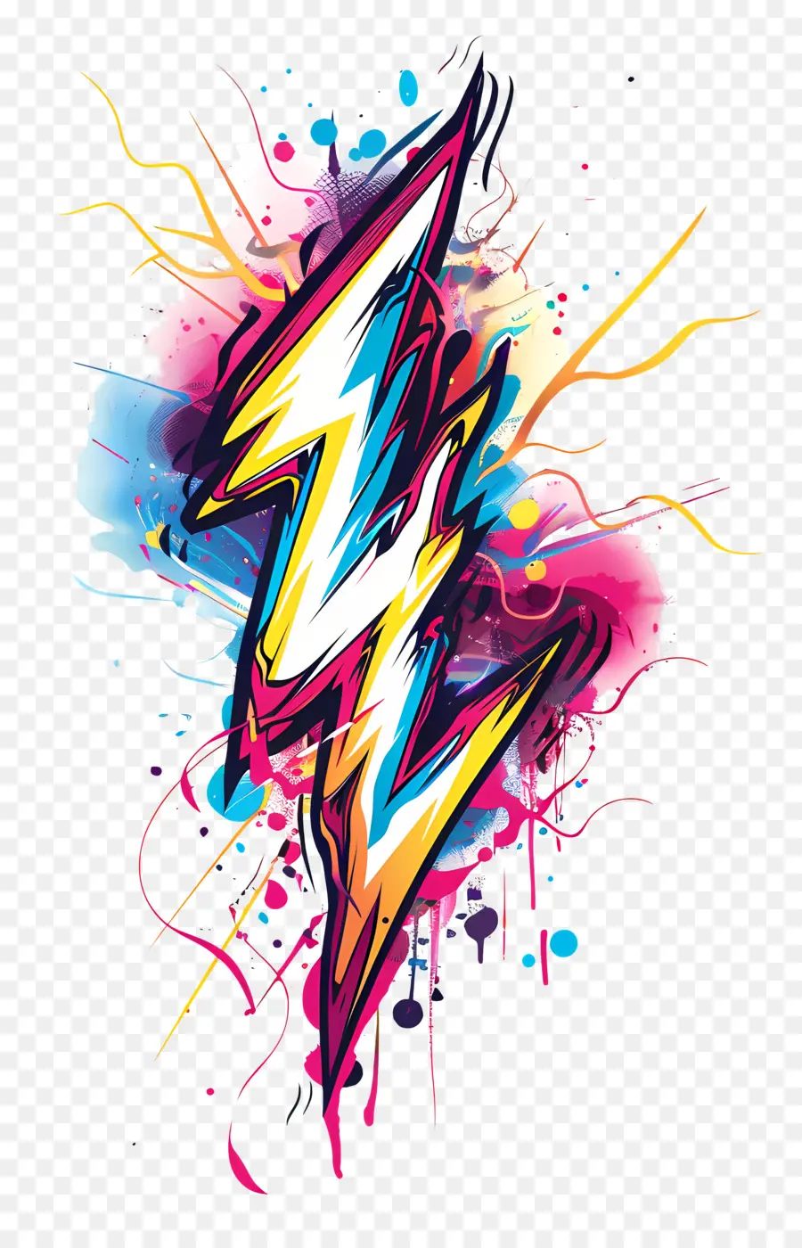 Lightning Bolt，Los Colores Neón PNG