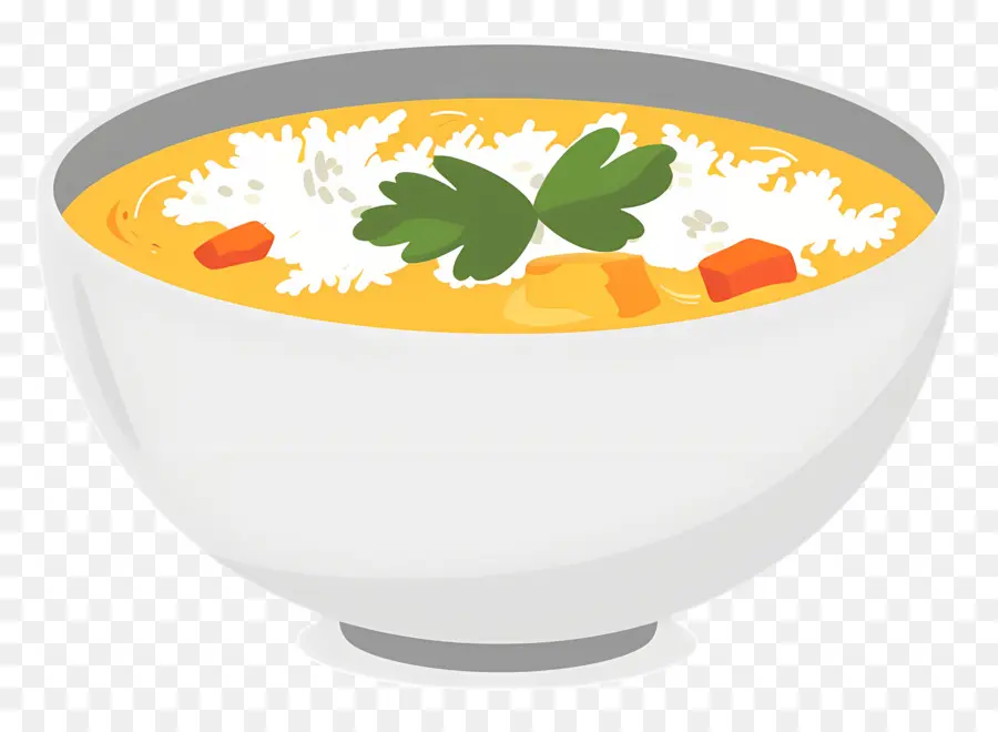 El Arroz Con Curry，Sopa Cremosa PNG