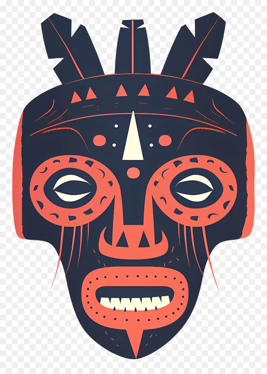 Máscara Tribal，Mascarilla PNG